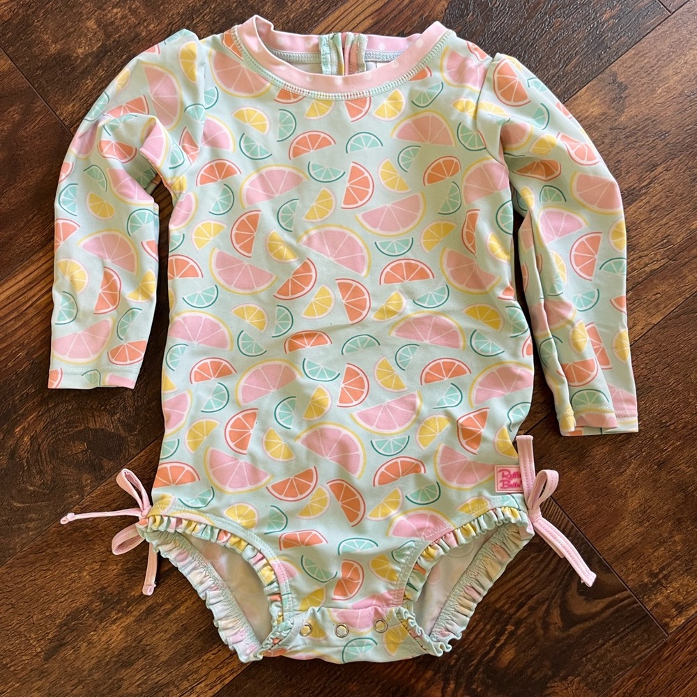 Ruffle Butts Lemon “citrus” swim suit